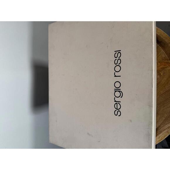 NWB Sergio Rossi Cutout Leather Western Booties Women's Size 5.5 - Picture 8 of 15